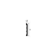 Плинтус Orac Decor SX184 (110х13х2000) белый (шт.)