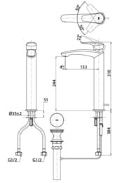 ��������� ��� �������� TOTO GM �������������, ������� ����� 244��, ������ ������, ���� TLG09305R