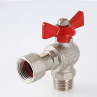 Кран шаровый 1/2"х3/4"НВ VALTEC BASE угловой с накидной гайкой, VT.267.N.0405