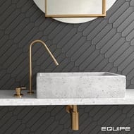 Плитка настенная EQUIPE LANSE BLACK (50х250) черная (кв.м.)