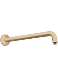 Настенный держатель верхнего душа Hansgrohe 389 мм с розеткой 27413140 шлифованная бронза — миниатюра 1