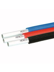 Труба металлопластиковая HENCO Standard 26(3,0) в синей гофре, 1м