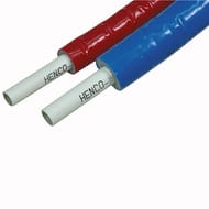 Труба металлопластиковая HENCO Standard 16(2,0) в красной изоляции (6мм), 1м