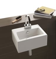 Раковина подвесная Simas FROZEN (430x335х160) с отверстием под смеситель, белая FZ 14 bia