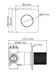Душевая система WasserKRAFT Paar A8851.309.338.330.290.292.291 розовое золото