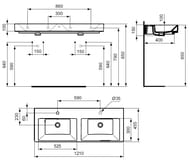 !  Ideal Standard Lux STRADA 1210455150     K079101