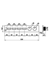 ��������� Gessi Hi-Fi 63016.708 ����., ���������, �� 4 ������, � ��������, ������� �����, ���� ����