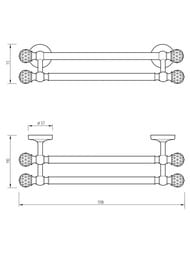 Migliore Amerida ������������������ ������� 60 �� ������/SWAROVSKI ML.AMR-60.423.BR