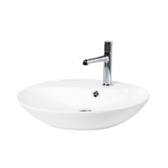 Раковина накладная BelBagno (550х450х130) овальная, с отверстием под смеситель, белая BB1370