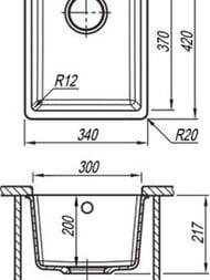 ����� FLORENTINA ���� 300 FS (340�420�217) ��������, ��� ������������ �������, 22.305.A0300.302