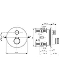    Ideal Standard CERATHERM NAVIGO A7295AA ,   