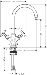 ��������� Axor Montreux 16506 ��� ����������� ������������� �������, ���������� ����� 175 ��