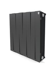 Радиатор биметаллический, 8 секций ROYAL THERMO PianoForte ВШГ:591х640х100 1512 Вт Noir Sable