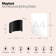 ������������� ��������� Maytoni Strato (������) O417WL-L4B3K, 3000� 4�� IP 54, ������
