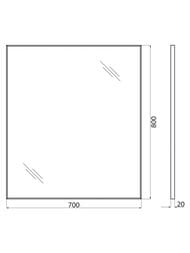 ������� BelBagno (700x20x800) � ����������� ���� SPC-AL-700-800