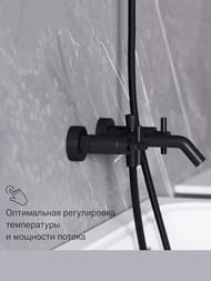 Смеситель DAMIXA Neo Classic Graphite для ванны/душа, цвет графит 271000000
