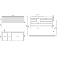 ����� ��� �������� SANCOS Delta (995x445x500) ���������, �����, 2 �����, ��� �������/����� DL100LW