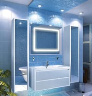 Шкаф-колонна AQUATON Римини 1A232703RN010 350x276x1680 мм подвесной, 1 дверца, цвет: белый глянец