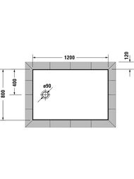 ������ ��������� Duravit Tempano 1200�800�40 720197000000000