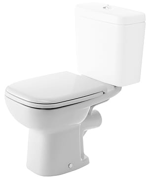 Чаша унитаза-компакта DURAVIT D-CODE 355х650х400 гор. выпуск, крепление 21110900002