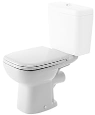 Чаша унитаза-компакта DURAVIT D-CODE 355х650х400 гор. выпуск, крепление 21110900002