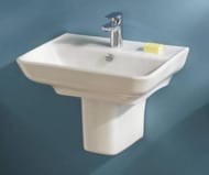 Раковина подвесная Jacob Delafon STRUKTURA EGE112-00 (550х400) с отверстием под смеситель, белая
