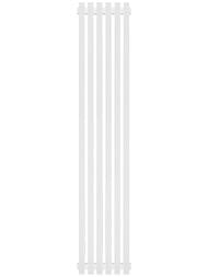 Дизайн-радиатор STOUT Tube Quadro 6 секц. ниж.прав.подкл. QV40-1750-6 R RAL1T104S9016 белый.муар — миниатюра 1