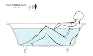 Ванна встраиваемая Salini Orlanda Axis Kit 170 103323M 1700х750х600 сифон, S-Stone, белый матовый