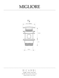   Migliore RICAMBI "click-clack"  , 1"1/4,  ,  ML.RIC-10.121.CR