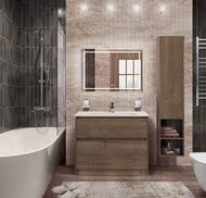 ����� ��� �������� BelBagno KRAFT (1000x460x840) ���������, Rovere Tabacco KRAFT-1000-2C-PIA-RT