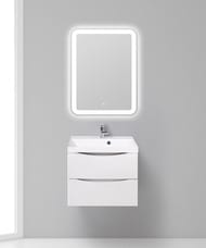 Тумба под раковину BelBagno MARINO (600х450х500) подвесная, Bianco Opaco MARINO-600-2C-SO-BO-P