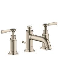 Смеситель Axor Montreux 16535820 для умывальника двухзахватный на 3 отверстия, шлифованный никель — миниатюра 1