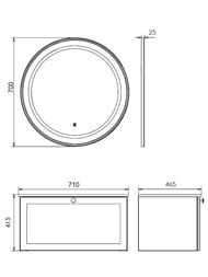 ������� COMFORTY ������-70 (700�700�30) ���������, � ����������, ������, 00-00014142