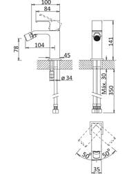 ��������� ��� ���� CEZARES PORTA-BS1-SR 78 ��, �������������, � ������ ��������, Sunrise