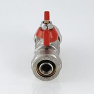 Кран шаровый 16х16мм VALTEC BASE под обжим, красная бабочка VT.343.N.1616