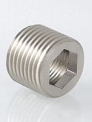 Футорка VALTEC под шестигранник 3/4"Н х 1/2"В латунь никелированная, VTr.660.N.0405
