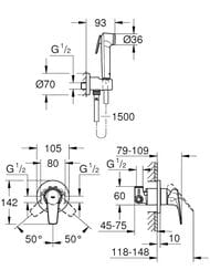 ��������� Grohe BauFlow � ������������� �����, ������������, ������������, ���� 29328000