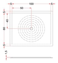 Поддон душевой Gruppo Treesse Gen-D (1000х800) белый, без сифона PD810FP
