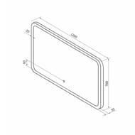 ������� COMFORTY �����-120 (1200�700�40) ���������,LED-���������, ������������� ������ 00-00013494