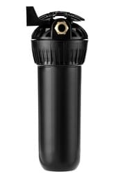 Корпус ГЕЙЗЕР SL10 1/2" для горячей и холодной воды, черный пластик, латунные ниппели,   50541 — изображение 4