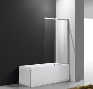 Шторка на ванну CEZARES SLIDER-VF-11-90/150-C-Cr (900*1500) раздвижная, стекло прозрач, профиль хром