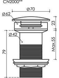 ������ ������ Ceramicanova Click-Clack, ��� ��������, ������������ ������, ����� CN2000