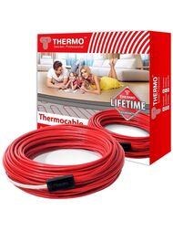 Теплый пол Thermo Термокабель SVK-20 12м 20Вт/пог.м, 250 Вт, без регулятора, в бетонную стяжку — миниатюра 1