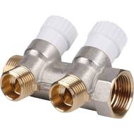 Коллектор распределительный STOUT 3/4", 2 отвода 1/2" SMB 6851 341202