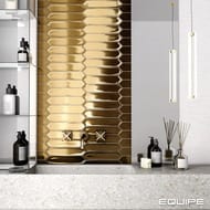 Плитка настенная EQUIPE LANSE GOLD (50х250) золотая (кв.м.)