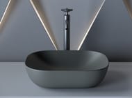 Раковина накладная Ceramicanova Element 455х325х135 прямоугольный,темный антрацит матовый CN6009MDH