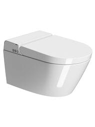 Унитаз подвесной GSI WClean (590х375) безободковый,с модулем электрон. биде,с сиденьем,белый 7418K11