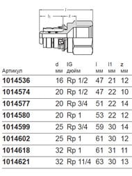 - Uponor MLC 16-1/2",   1070515 (1014536)