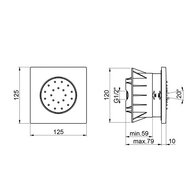 �������� ������������ Almar Emotion Square E044085.MB 125�125�10��, ����������, ����: ������ ���