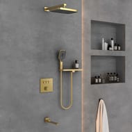Душевой комплект Vincea Инспаер VSFW-4311RBG встраиваемый, трехрежимный, брашированное золото — миниатюра 1